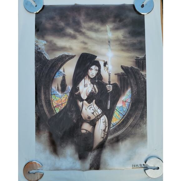Luis Royo Art Vintage 99 Luis Royo Collection Stained Poster By luis-royo-art-vintage-99-luis-royo-collection-stained-poster-by